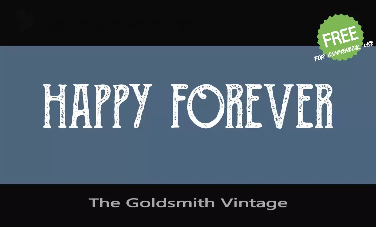 「The-Goldsmith-Vintage」字体效果图