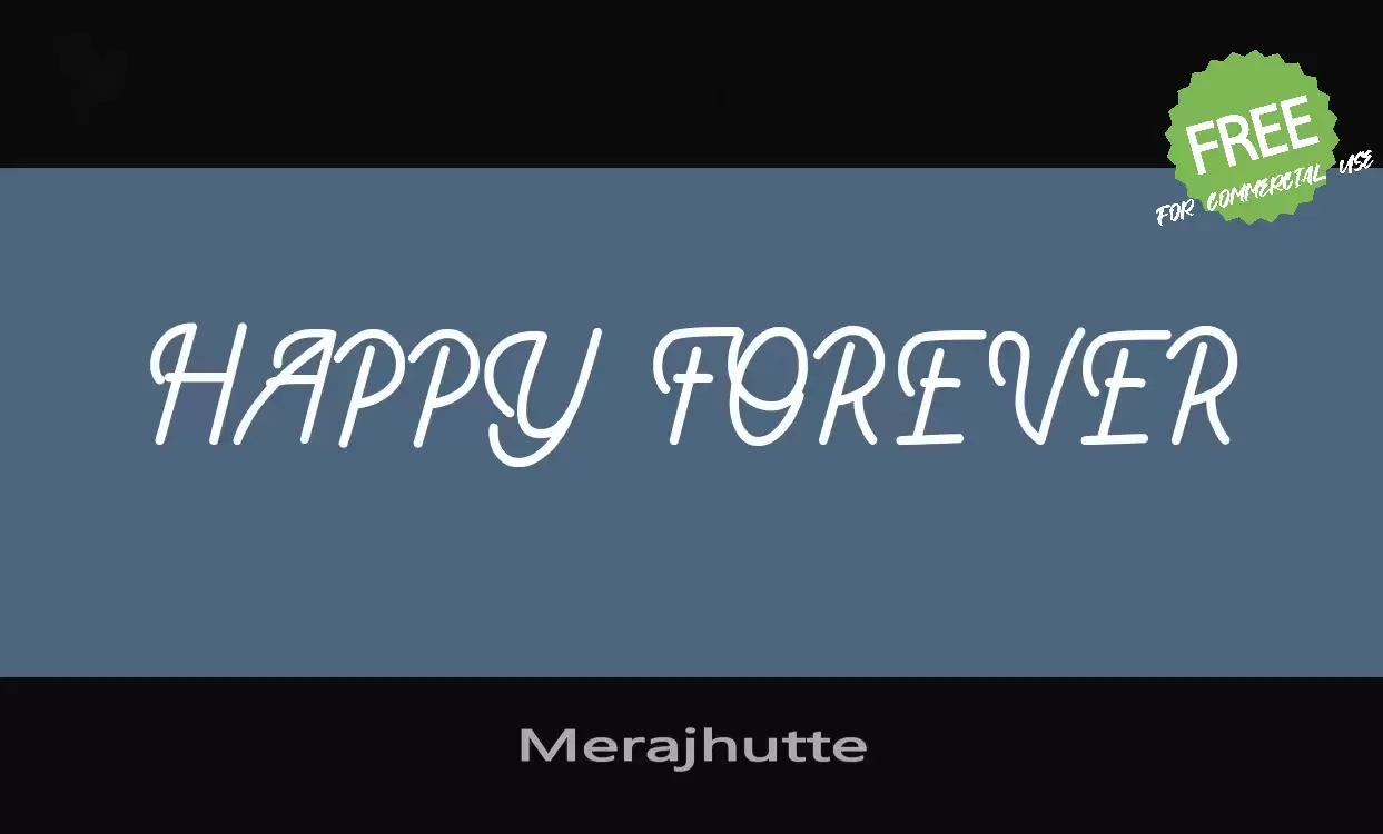 Font Sample of Merajhutte