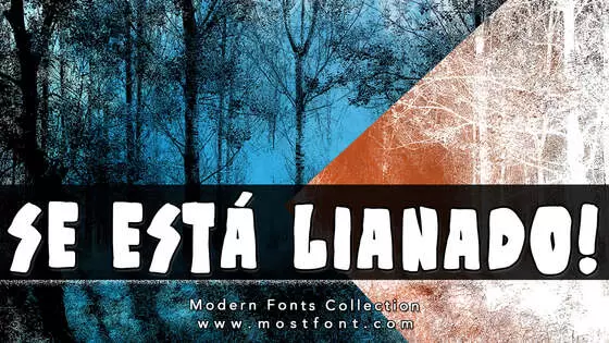「Se-Está-Lianado!」字体排版样式