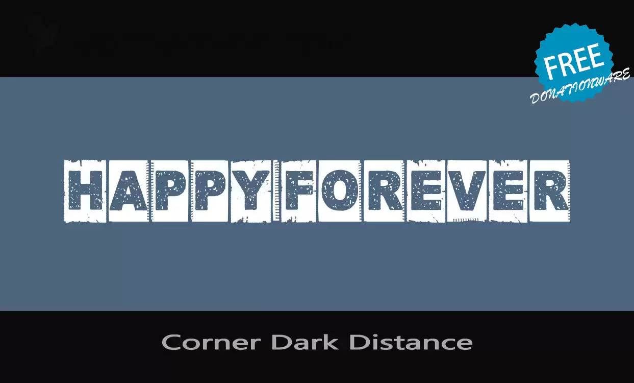 「Corner-Dark-Distance」字体效果图