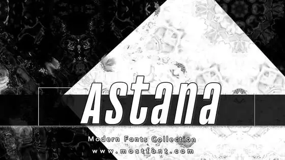 「Astana」字体排版图片