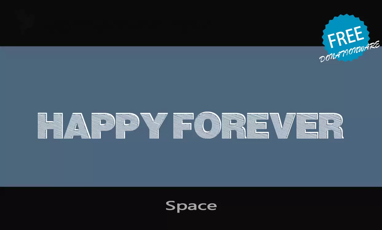 Font Sample of Space