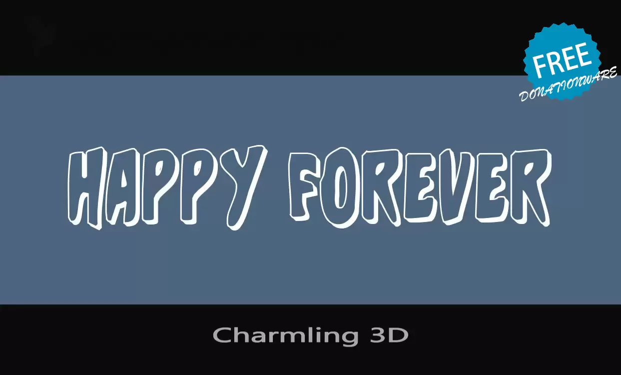 「Charmling-3D」字体效果图