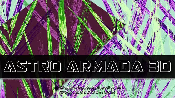 「Astro-Armada-3D」字体排版样式