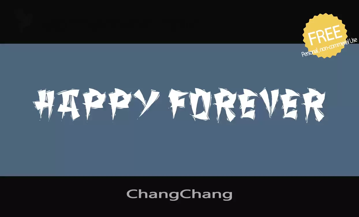 Font Sample of ChangChang