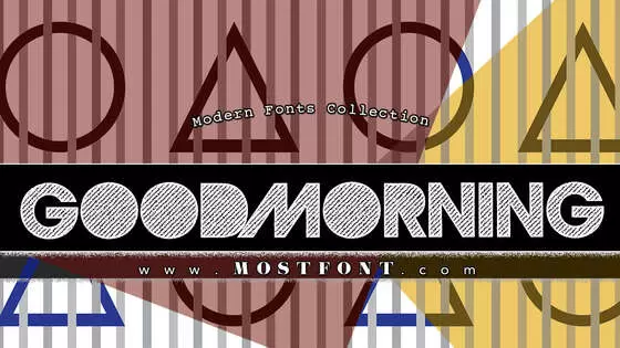「GoodMorningAfternoon」字体排版样式
