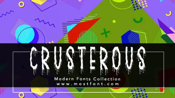 「Crusterous」字体排版样式