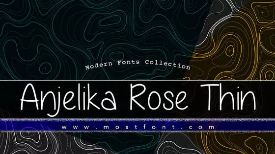 Typographic Design of Anjelika-Rose-Thin