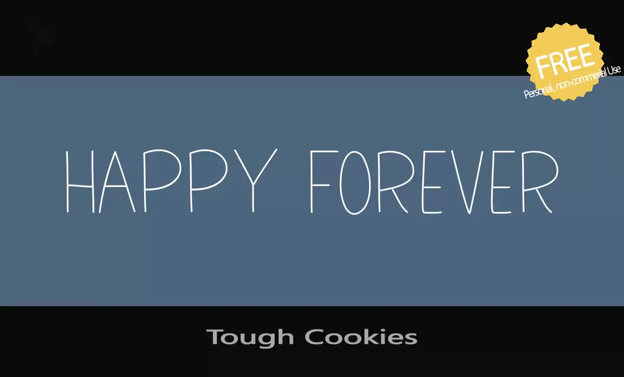 「Tough-Cookies」字体效果图