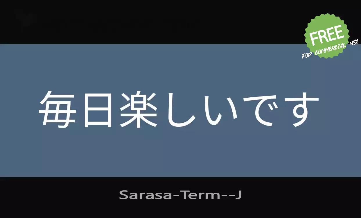 Font Sample of Sarasa-Term-