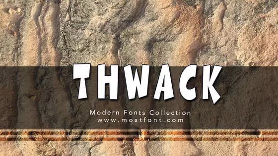 「Thwack」字体排版图片