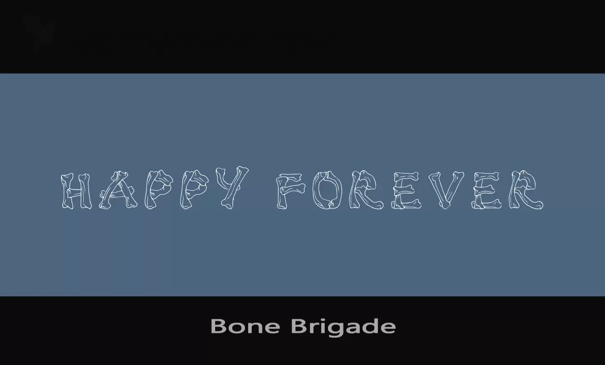 「Bone-Brigade」字体效果图