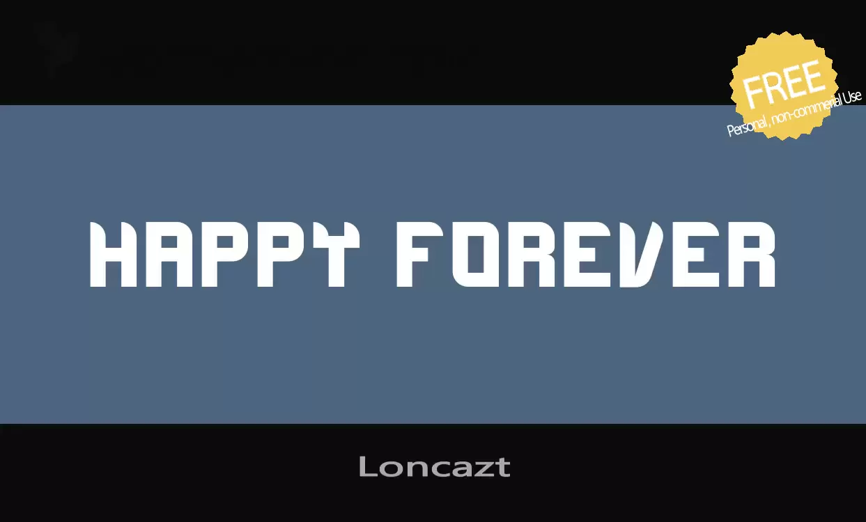 「Loncazt」字体效果图