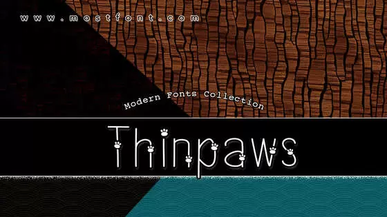 「Thinpaws」字体排版图片