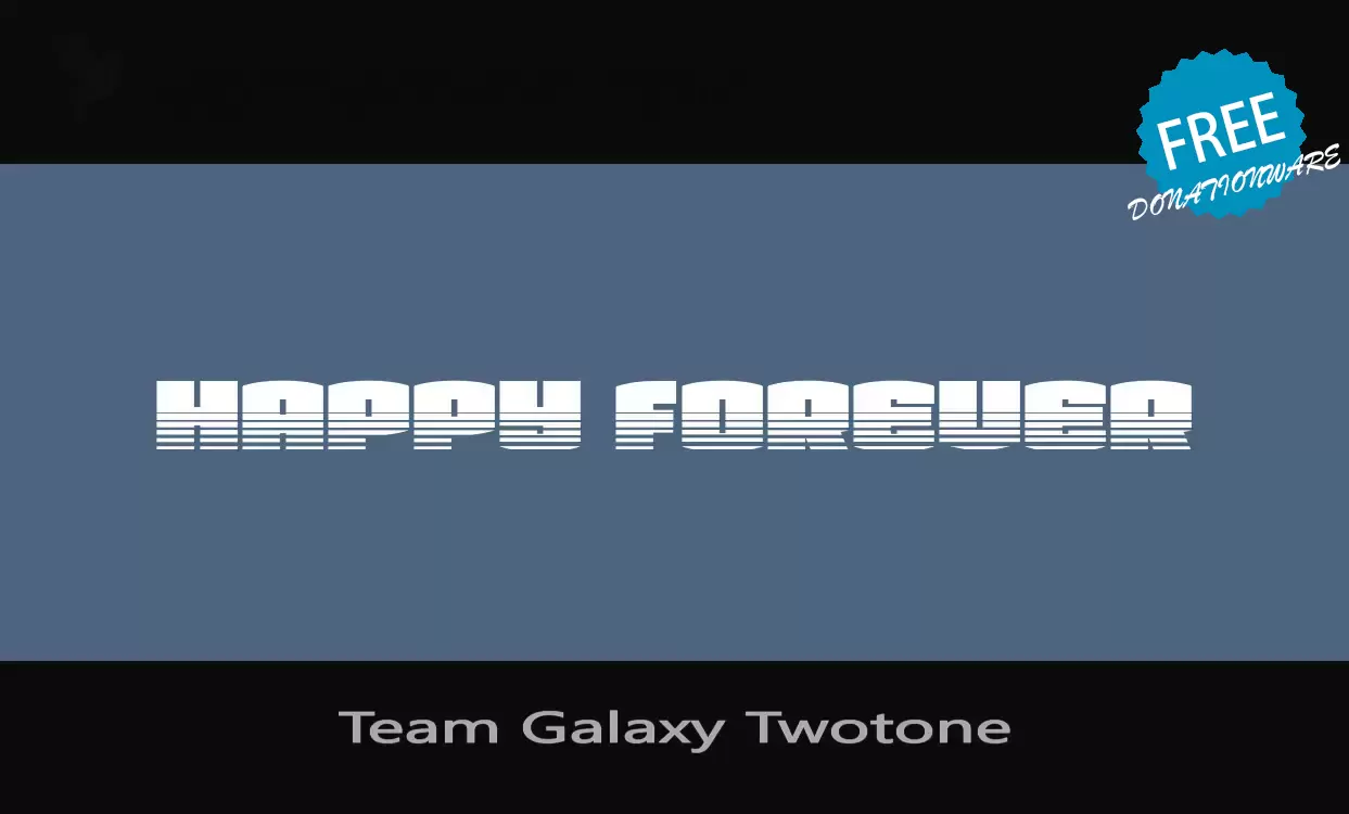 「Team-Galaxy-Twotone」字体效果图