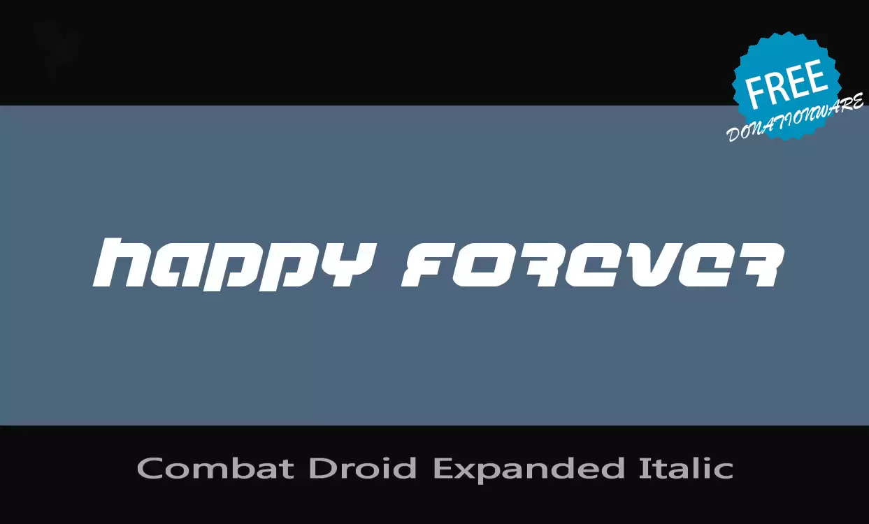 Sample of Combat-Droid-Expanded-Italic