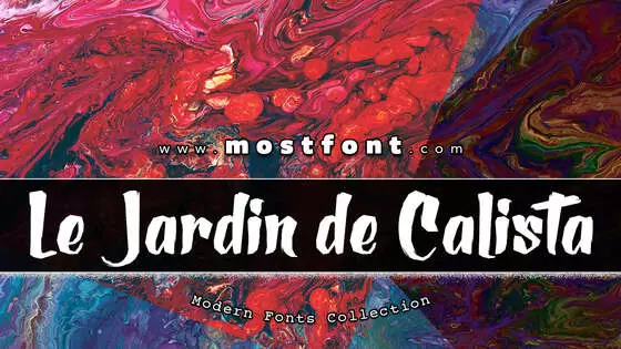 「Le-Jardin-De-Calista」字体排版样式