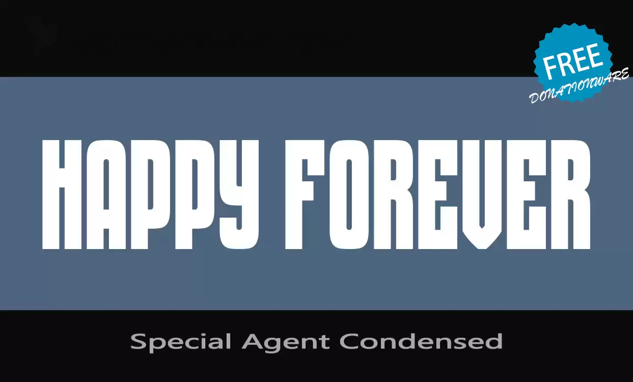 「Special-Agent-Condensed」字体效果图