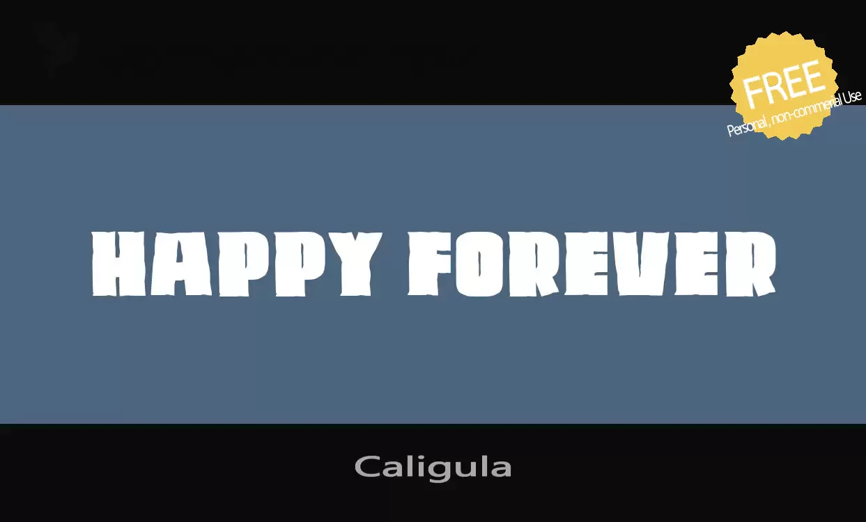 「Caligula」字体效果图