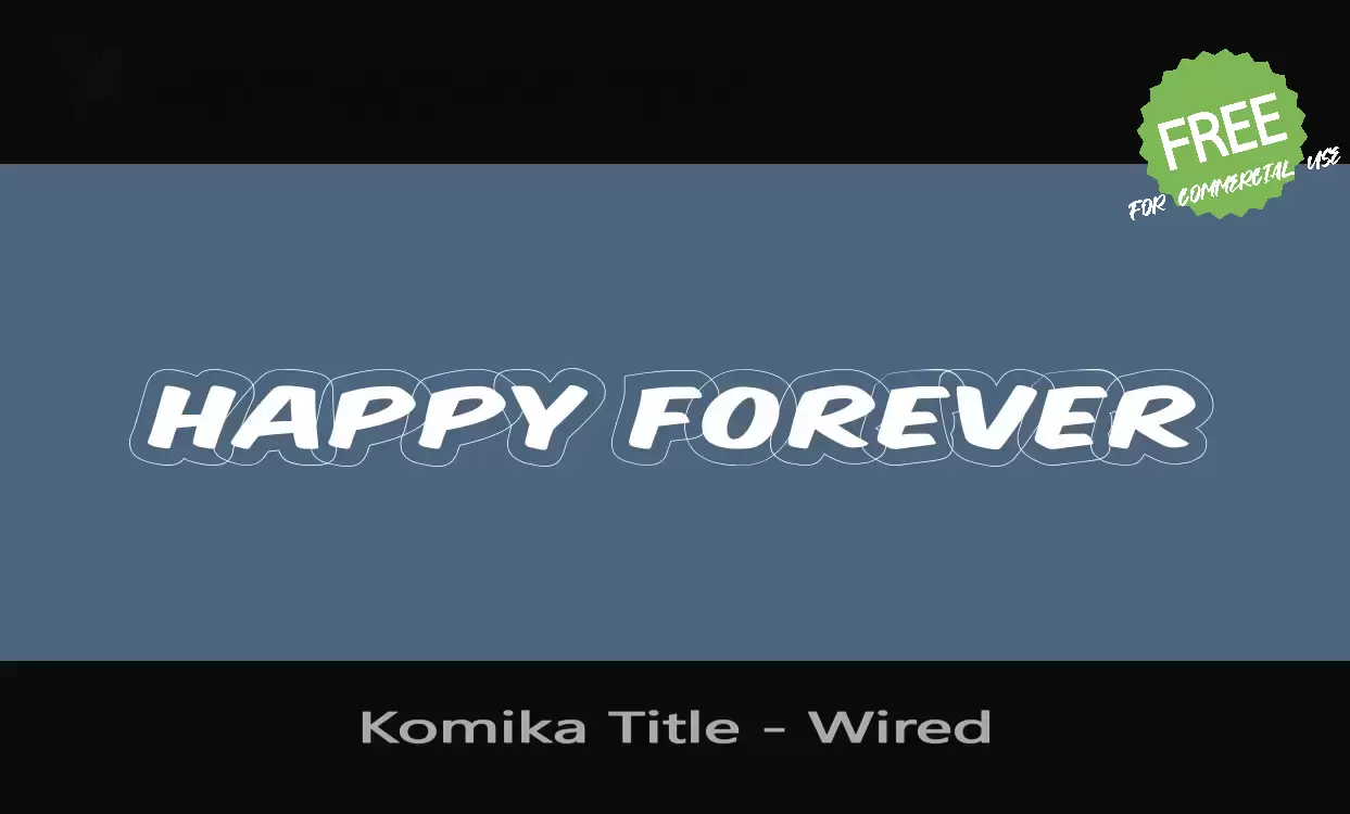 「Komika-Title---Wired」字体效果图