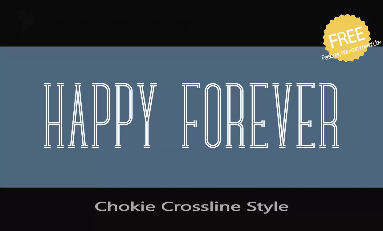 Sample of Chokie-Crossline-Style