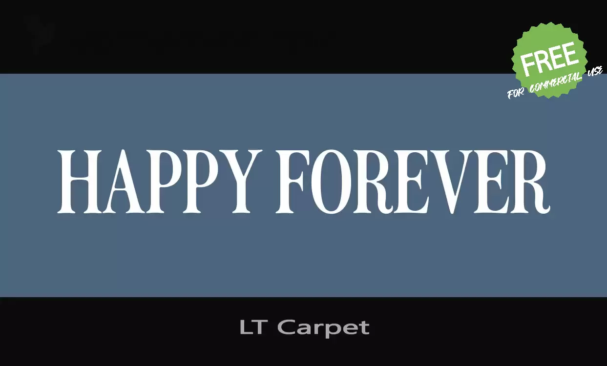 「LT-Carpet」字体效果图