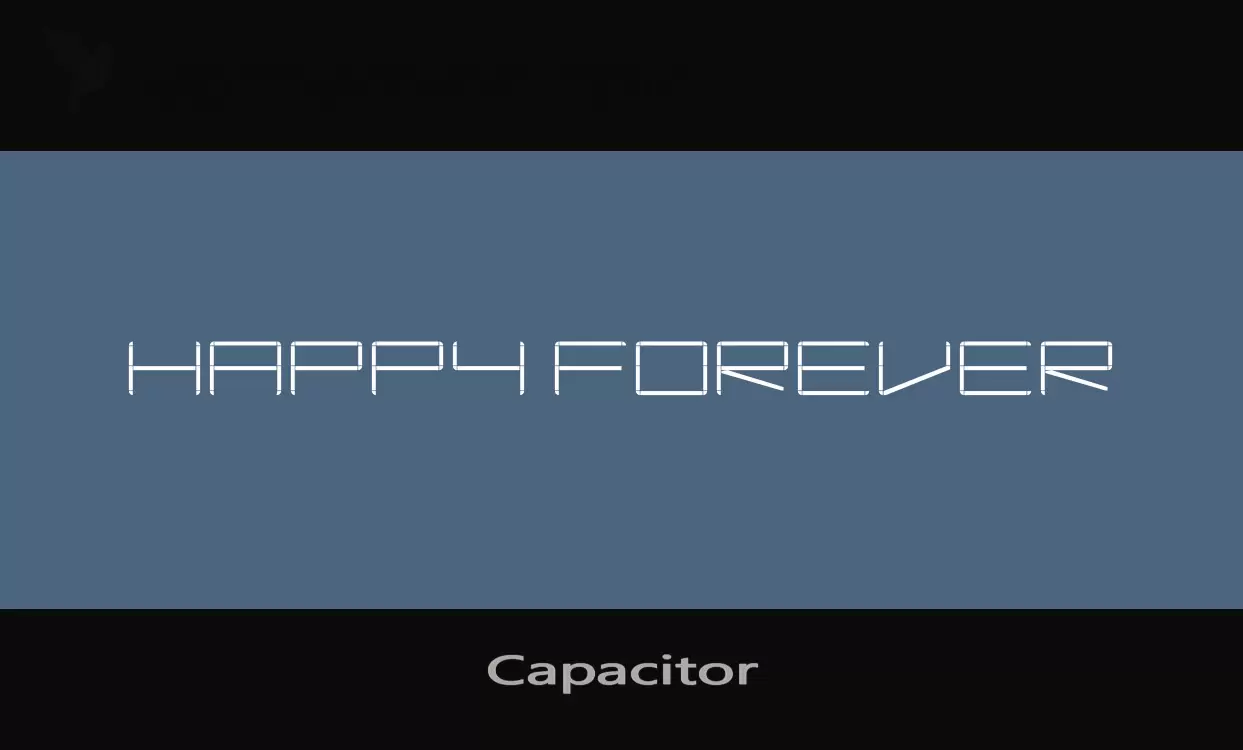 Font Sample of Capacitor