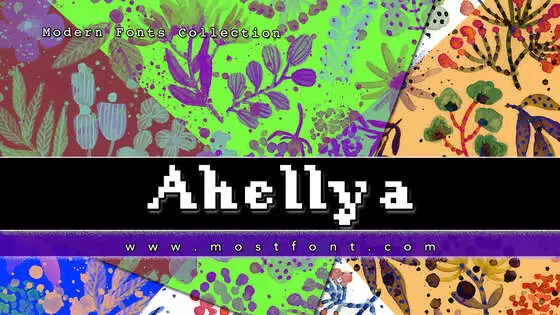 「Ahellya」字体排版图片