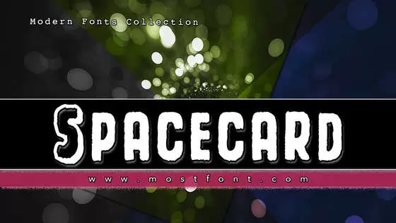 「Spacecard」字体排版图片