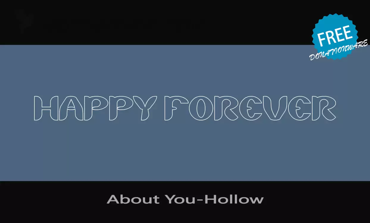 Font Sample of About-You-Hollow