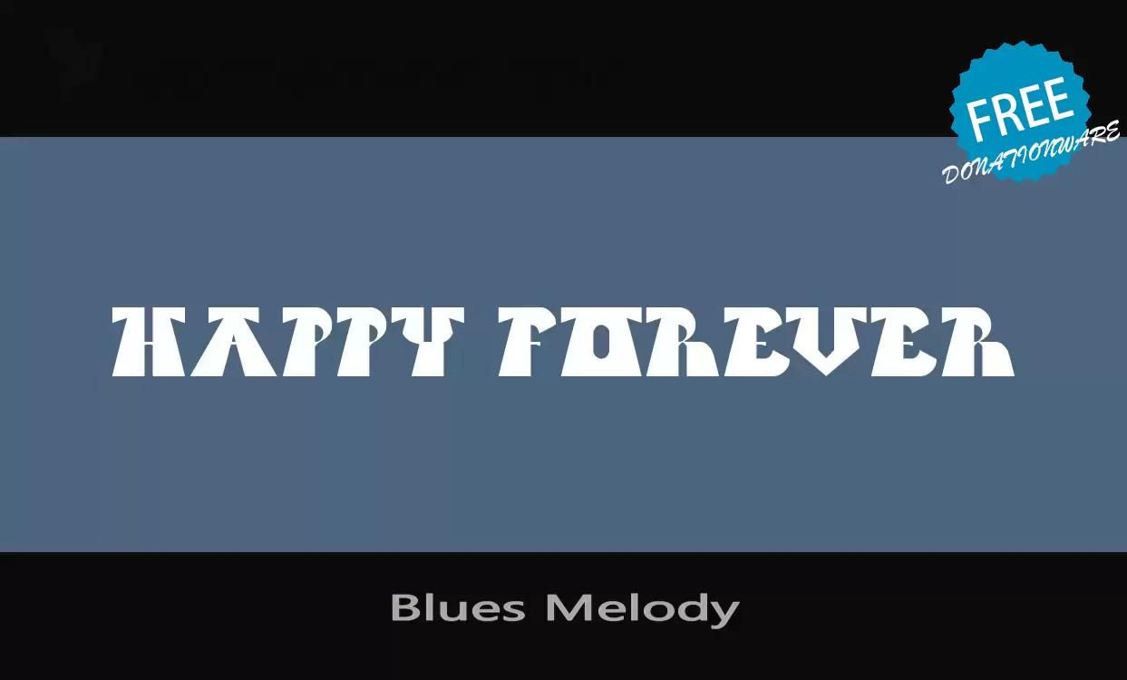 「Blues-Melody」字体效果图