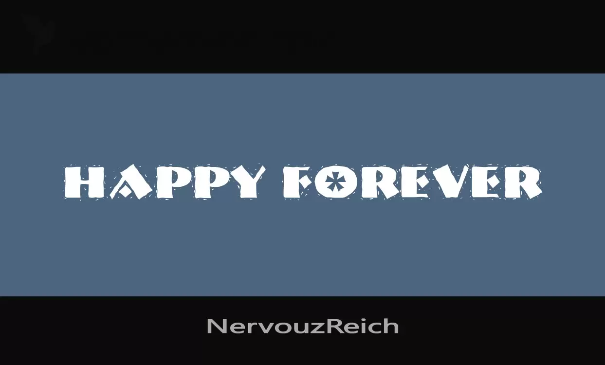 Font Sample of NervouzReich