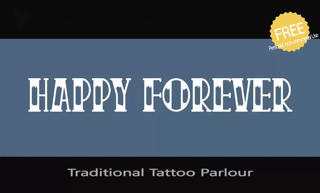 「Traditional-Tattoo-Parlour」字体效果图