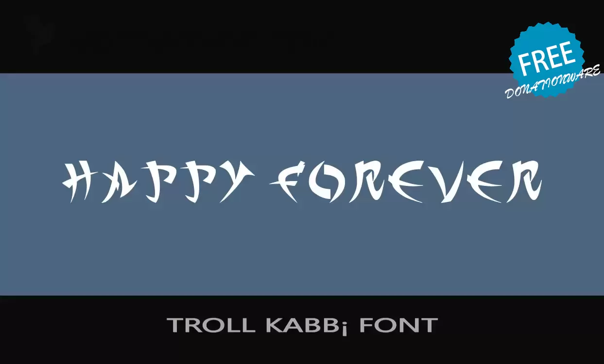 Sample of TROLL-KABB¡-FONT