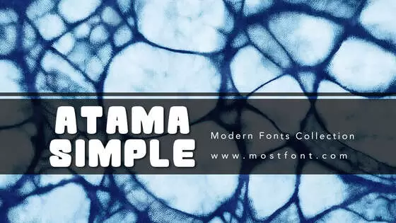 Typographic Design of Atama-Simple