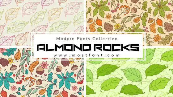 「Almond-Rocks」字体排版样式