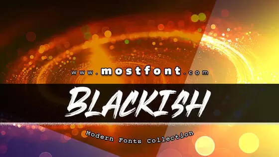 「Blackish-Demo」字体排版样式