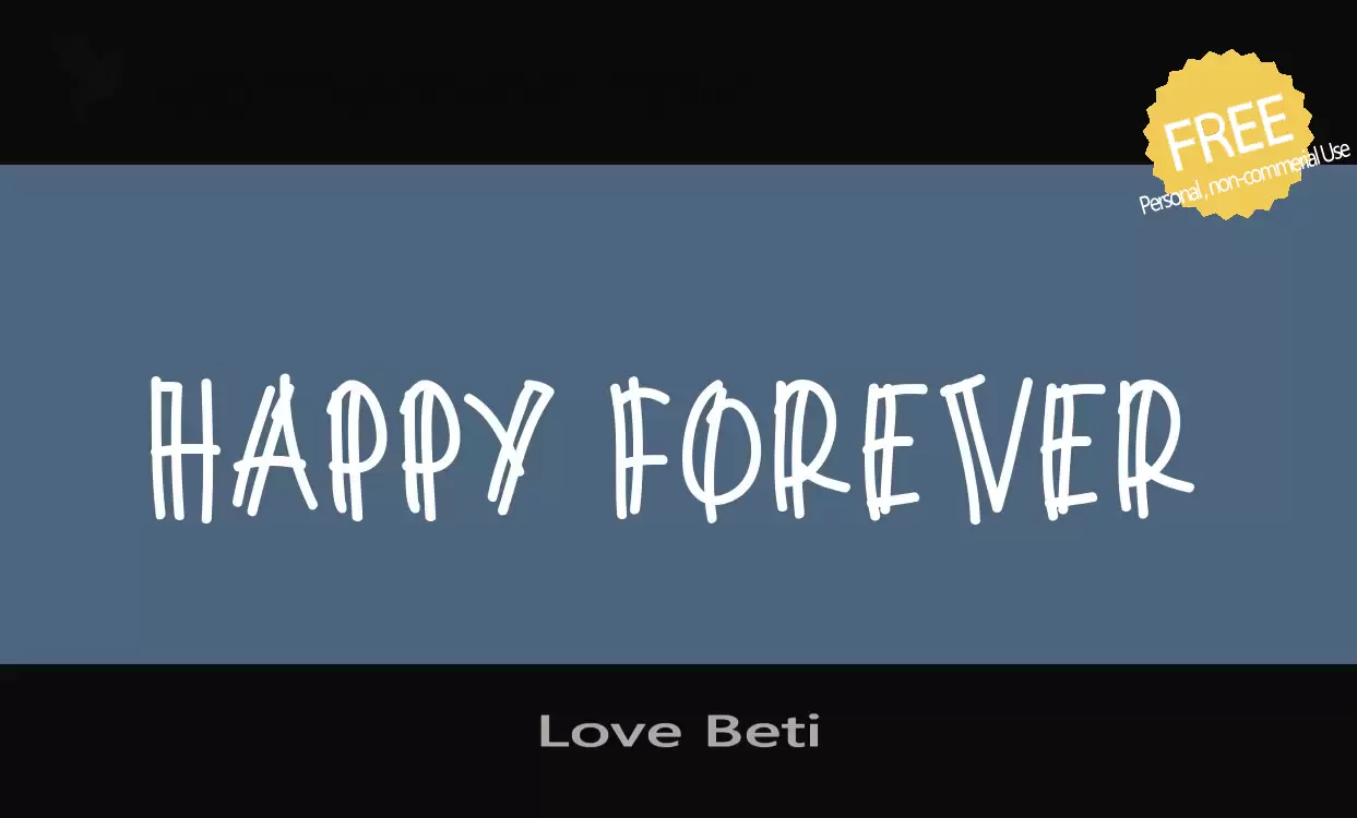 「Love-Beti」字体效果图