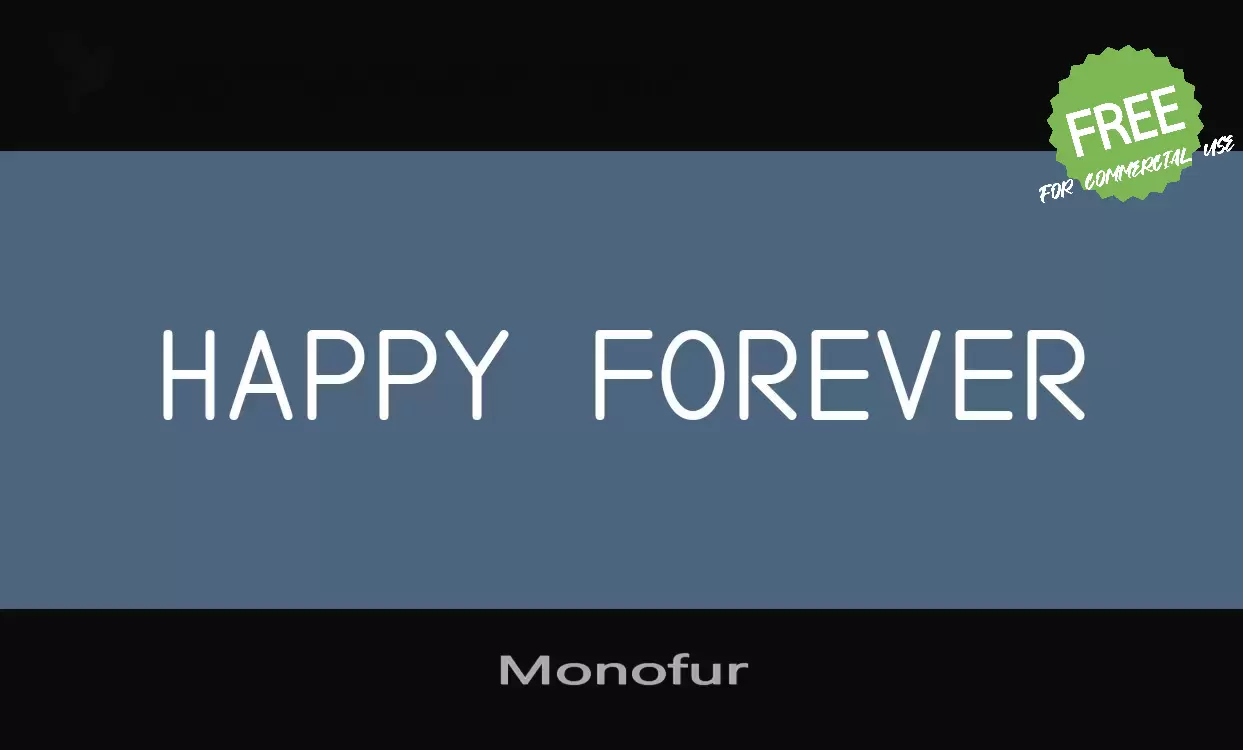 「Monofur」字体效果图