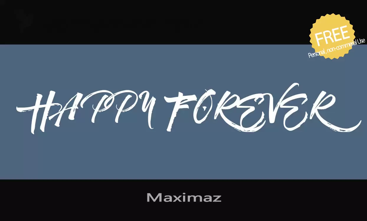 「Maximaz」字体效果图