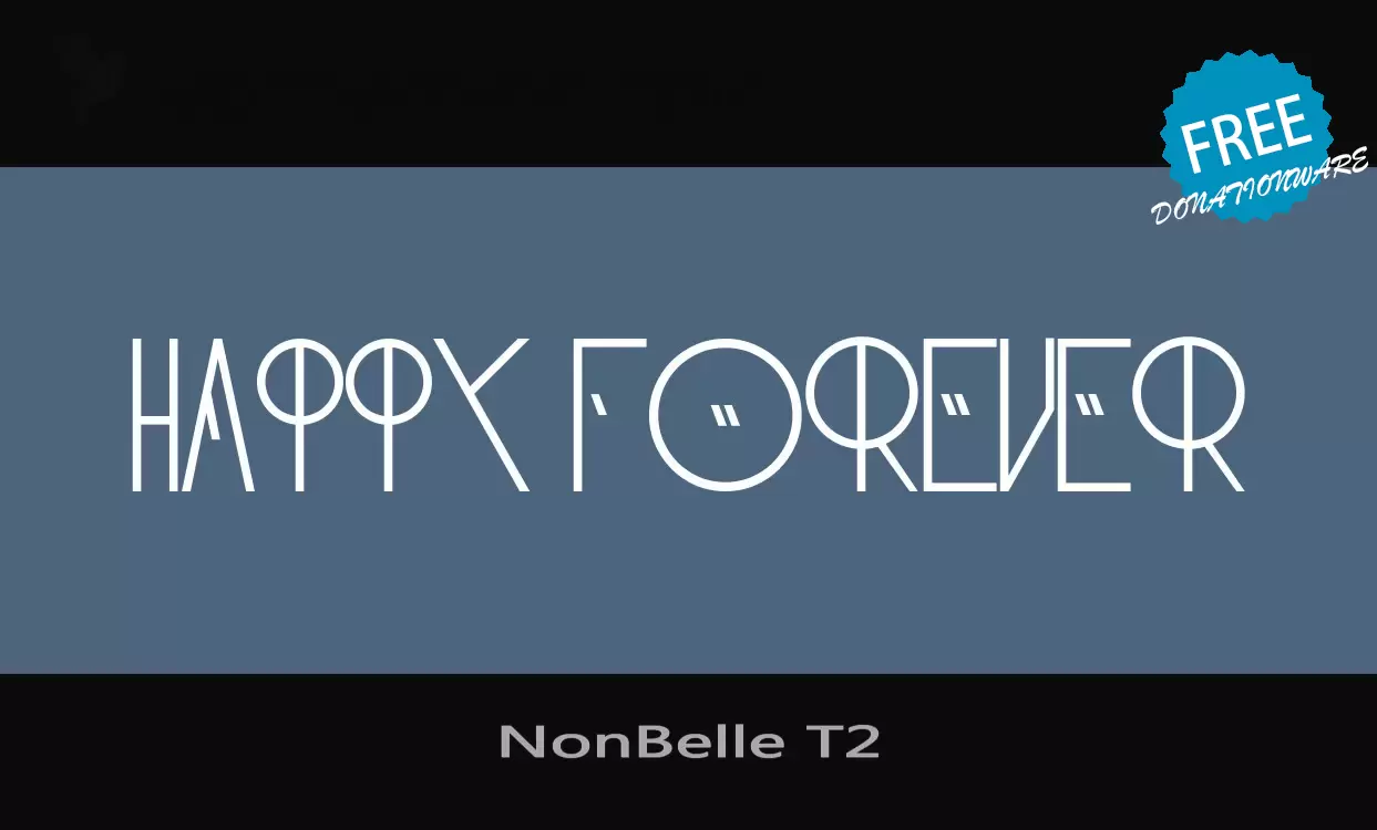 Font Sample of NonBelle-T2