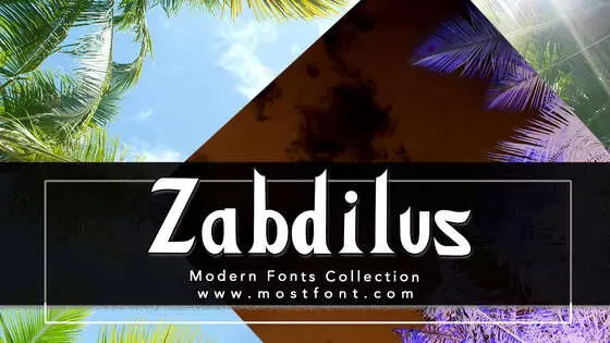 Typographic Design of Zabdilus