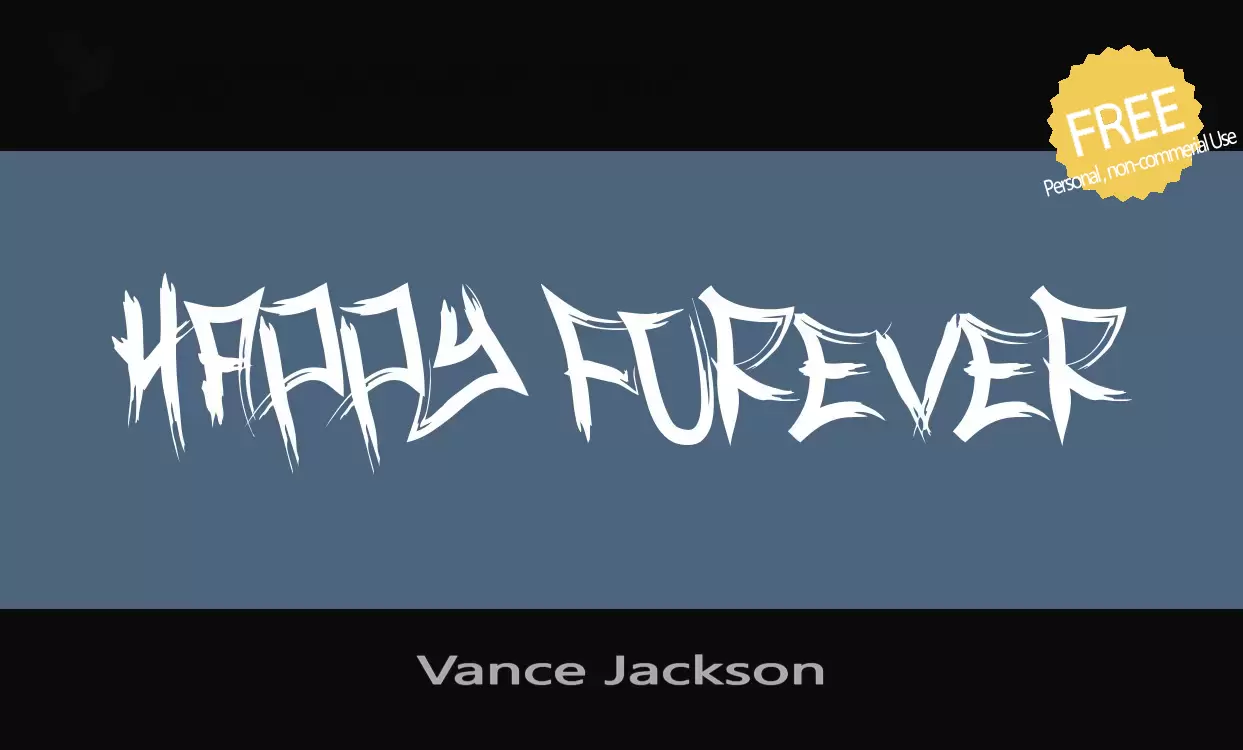 「Vance-Jackson」字体效果图