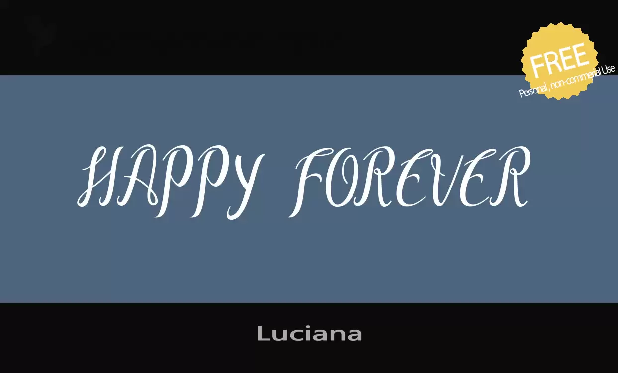 「Luciana」字体效果图