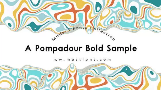 Typographic Design of A-Pompadour-Bold-Sample