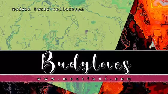 「Budyloves」字体排版图片