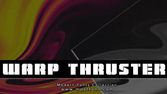 「Warp-Thruster」字体排版图片