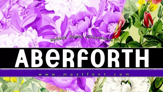 「Aberforth」字体排版图片