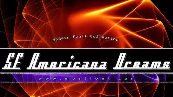 Typographic Design of SF-Americana-Dreams