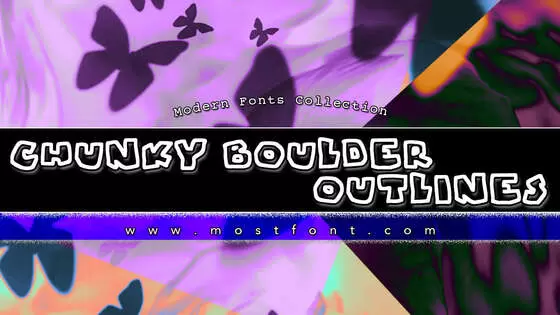 Typographic Design of Chunky-Boulder-Outlines